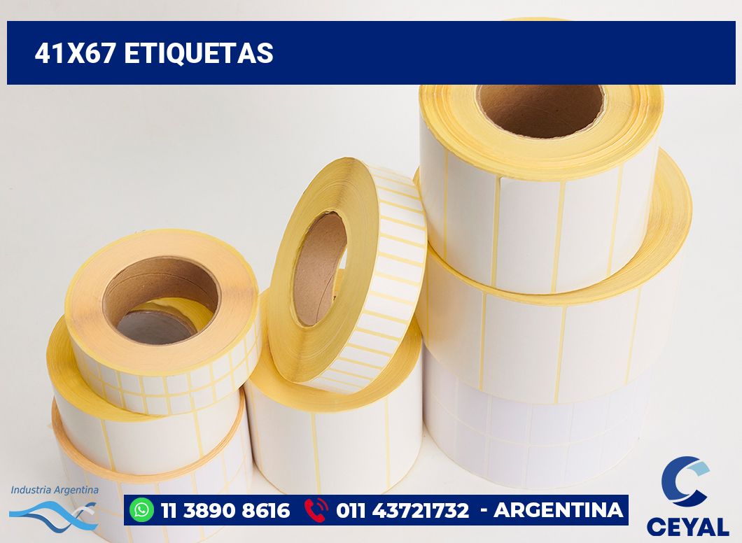 41x67 Etiquetas