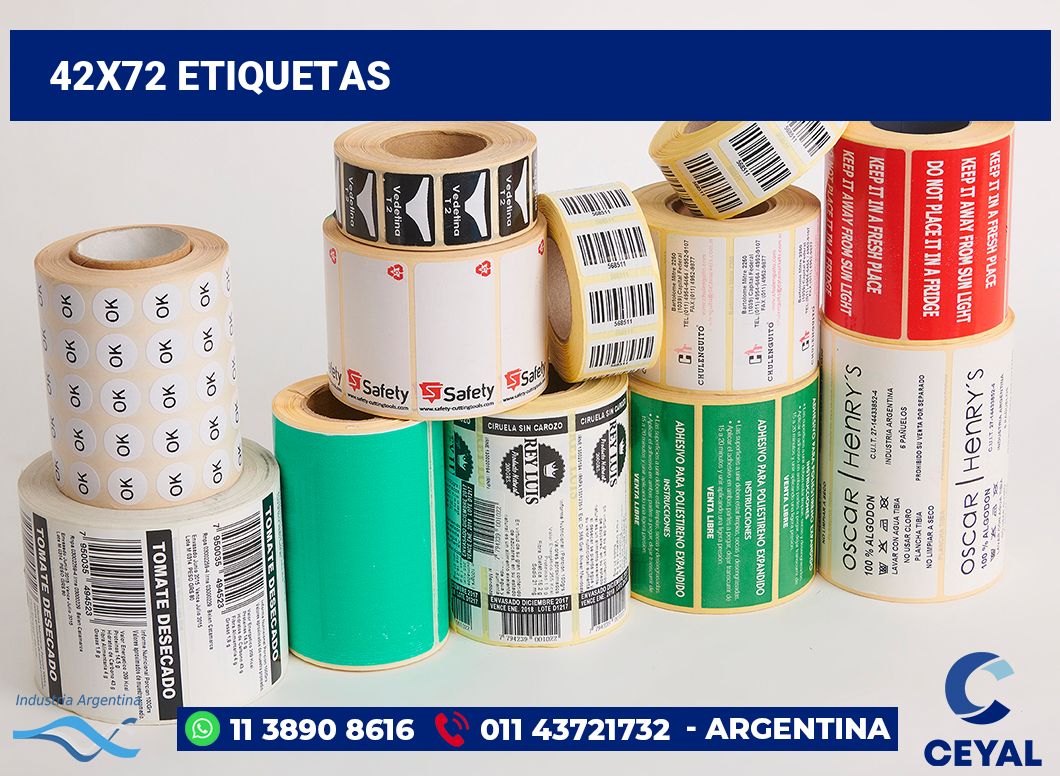 42x72 Etiquetas