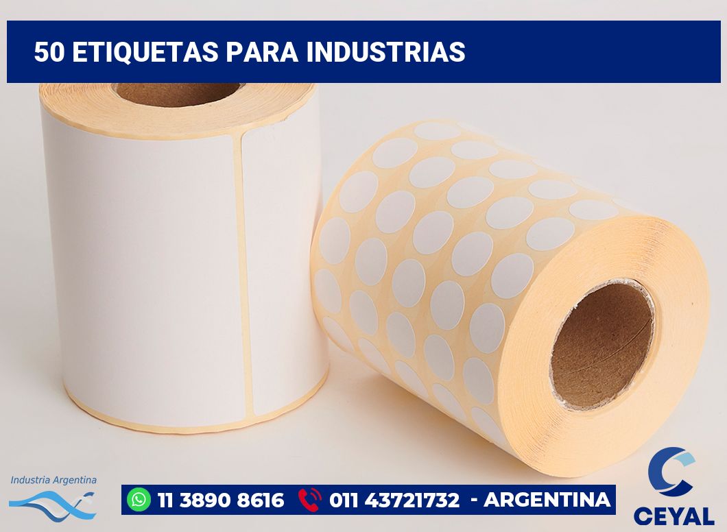 50 Etiquetas para industrias