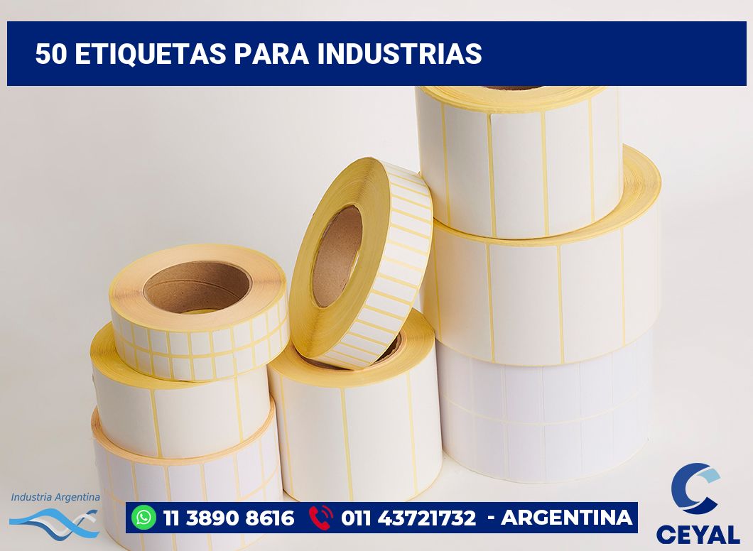 50 Etiquetas para industrias