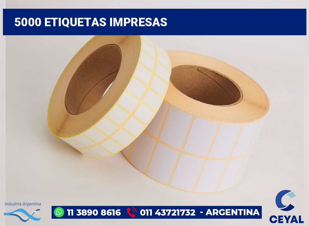 5000 Etiquetas impresas