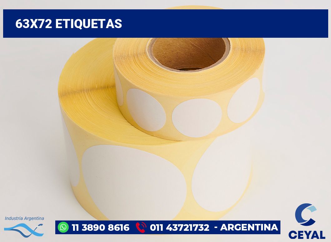 63x72 Etiquetas