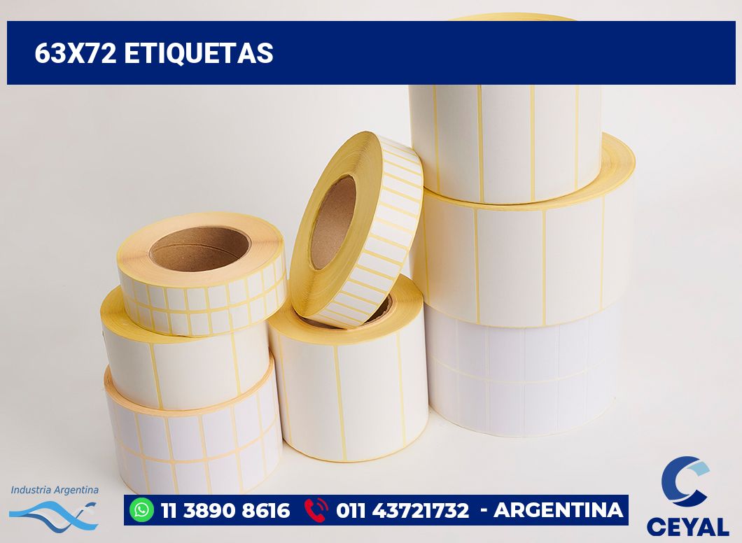 63x72 Etiquetas