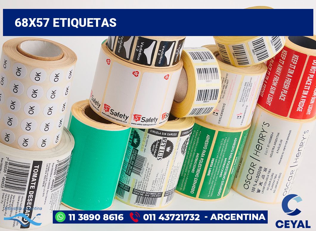 68x57 Etiquetas
