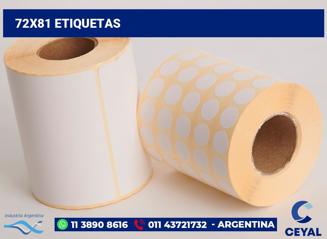 72x81 Etiquetas