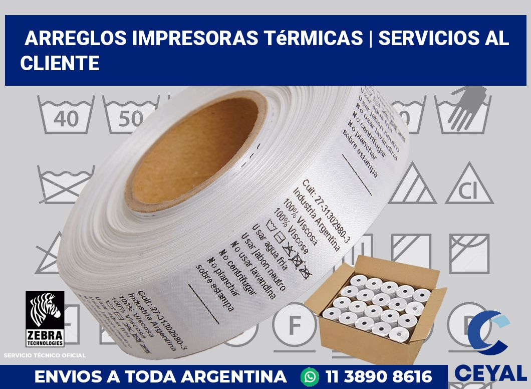 Arreglos impresoras térmicas | Servicios al cliente