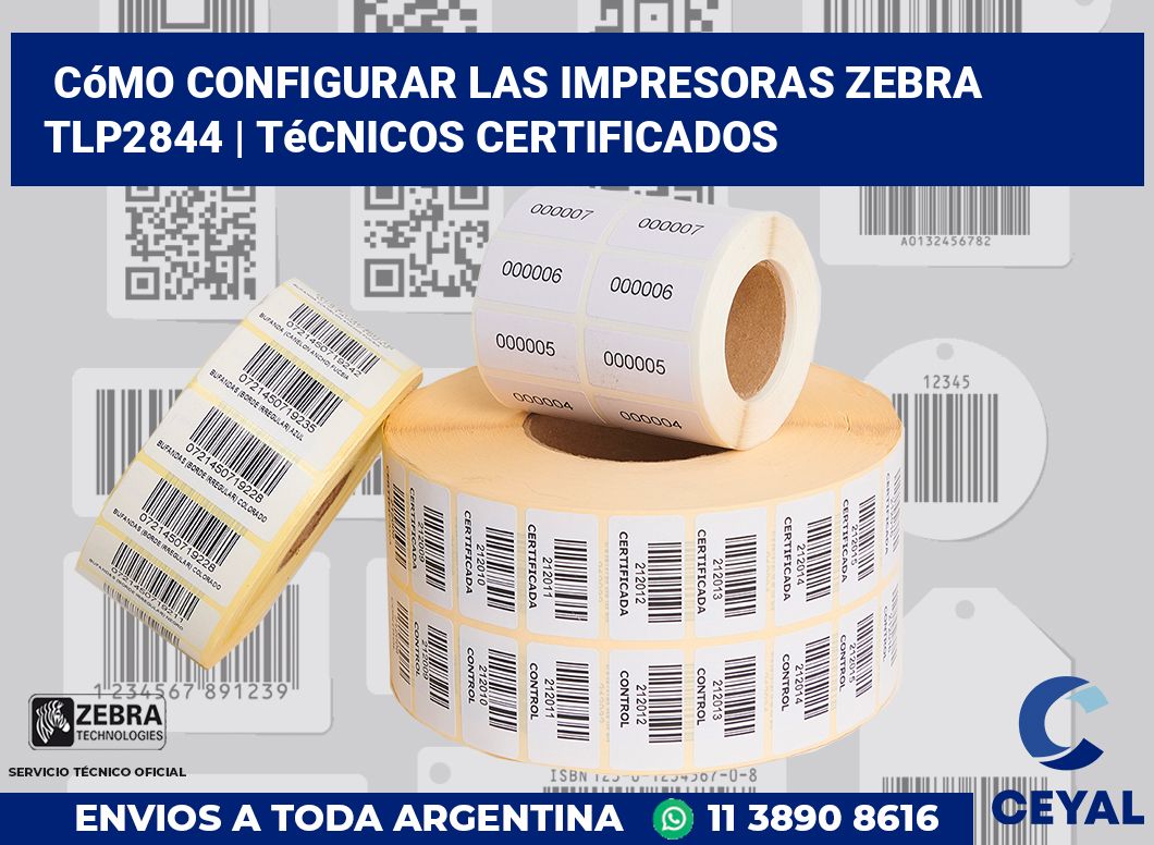 Cómo configurar las impresoras Zebra TLP2844 | Técnicos certificados
