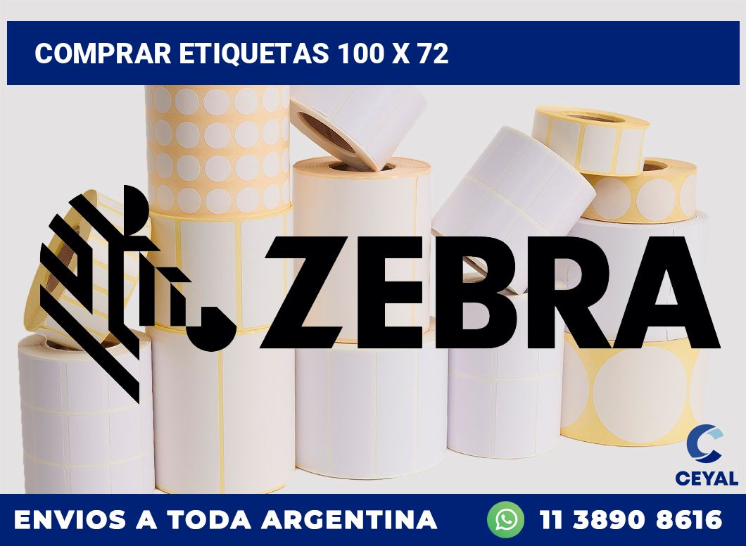 Comprar etiquetas 100 x 72