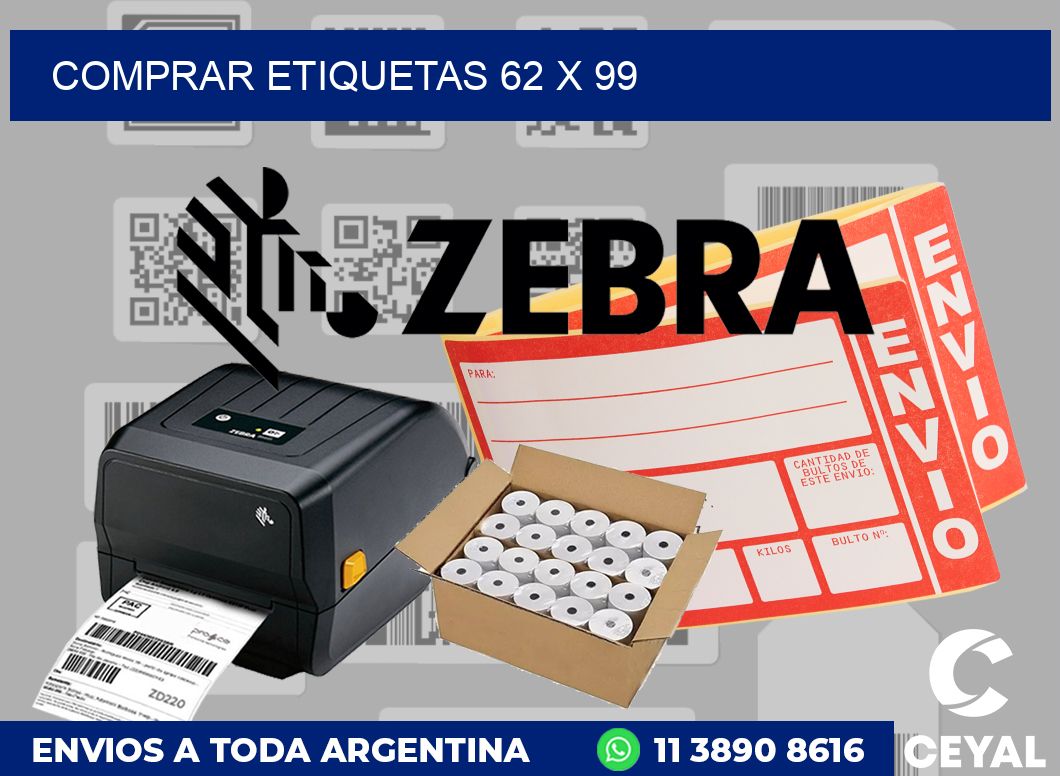 Comprar etiquetas 62 x 99