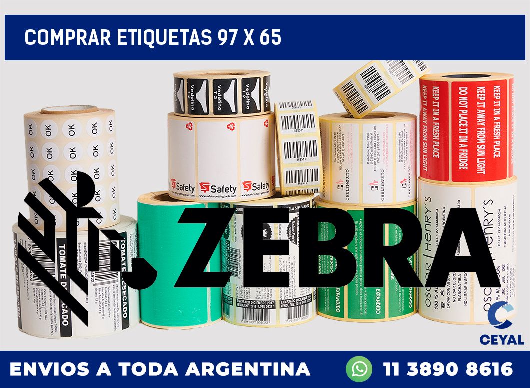 Comprar etiquetas 97 x 65