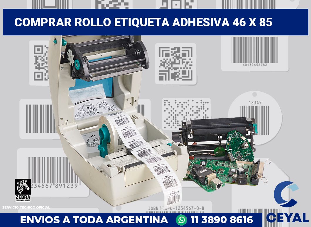 Comprar rollo etiqueta adhesiva 46 x 85