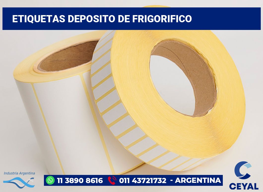 Etiquetas Deposito de frigorifico