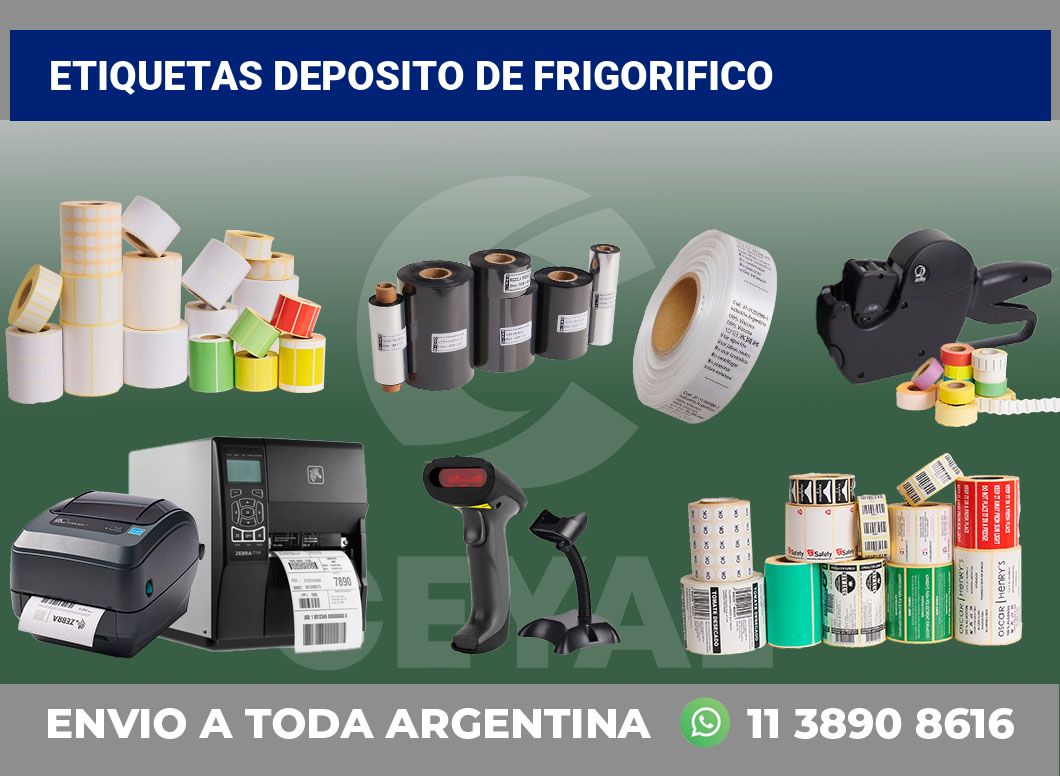 Etiquetas Deposito de frigorifico