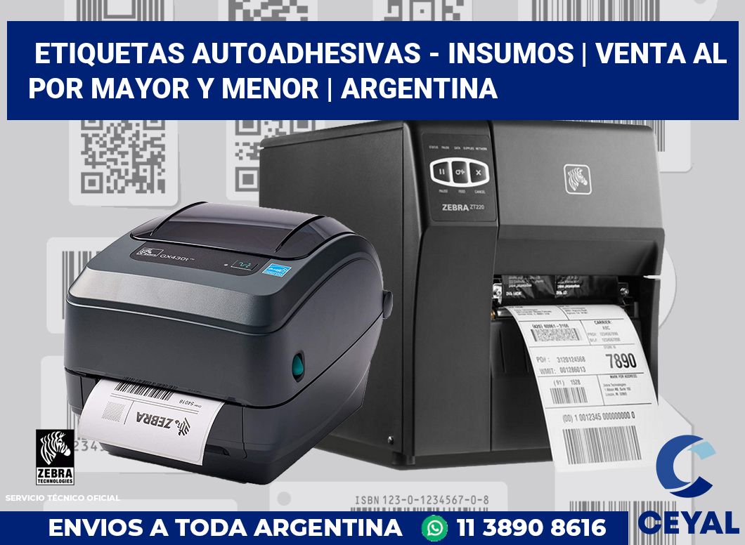 Etiquetas autoadhesivas - insumos | Venta al por mayor y menor | Argentina