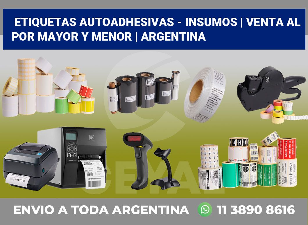 Etiquetas autoadhesivas – insumos | Venta al por mayor y menor | Argentina