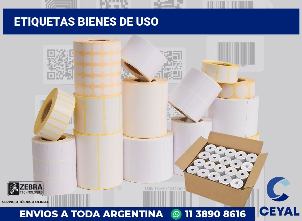 Etiquetas bienes de uso