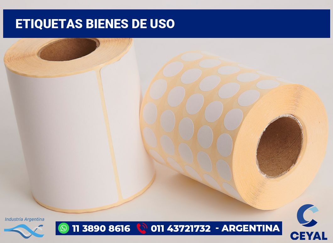 Etiquetas bienes de uso