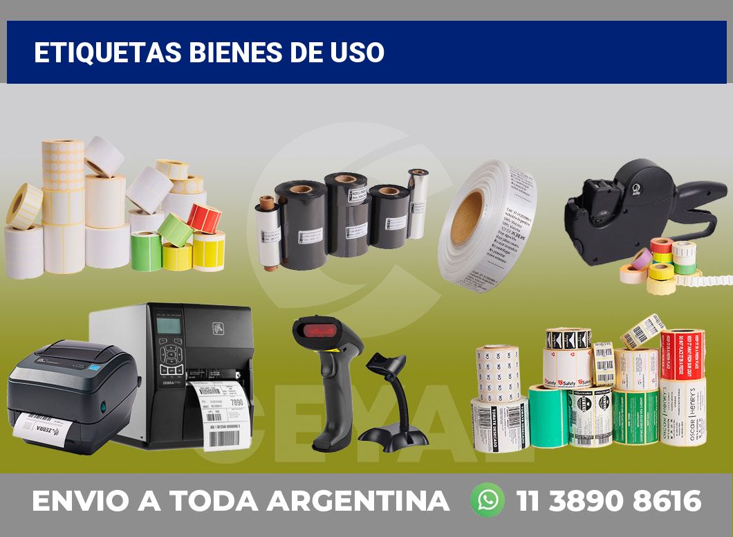Etiquetas bienes de uso