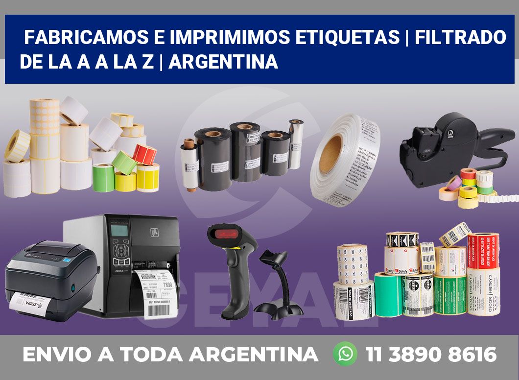 Fabricamos e imprimimos etiquetas | Filtrado de la A a la Z | Argentina