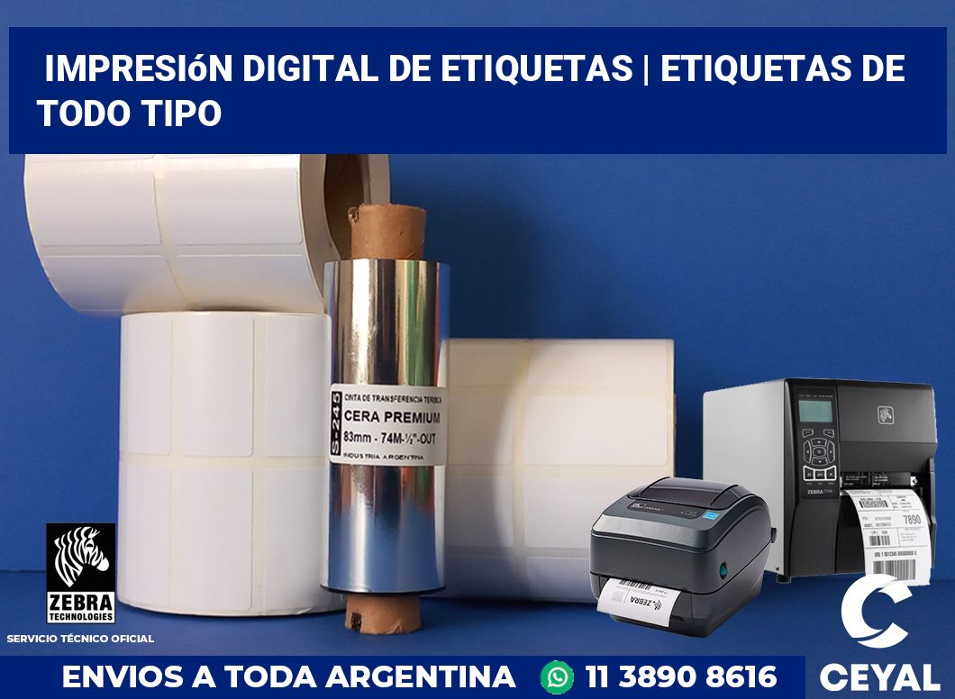 Impresión digital de etiquetas | Etiquetas de todo tipo