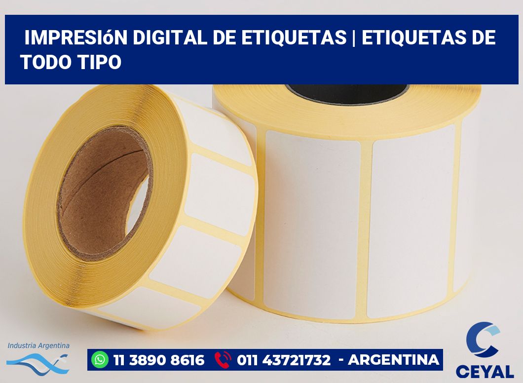 Impresión digital de etiquetas | Etiquetas de todo tipo