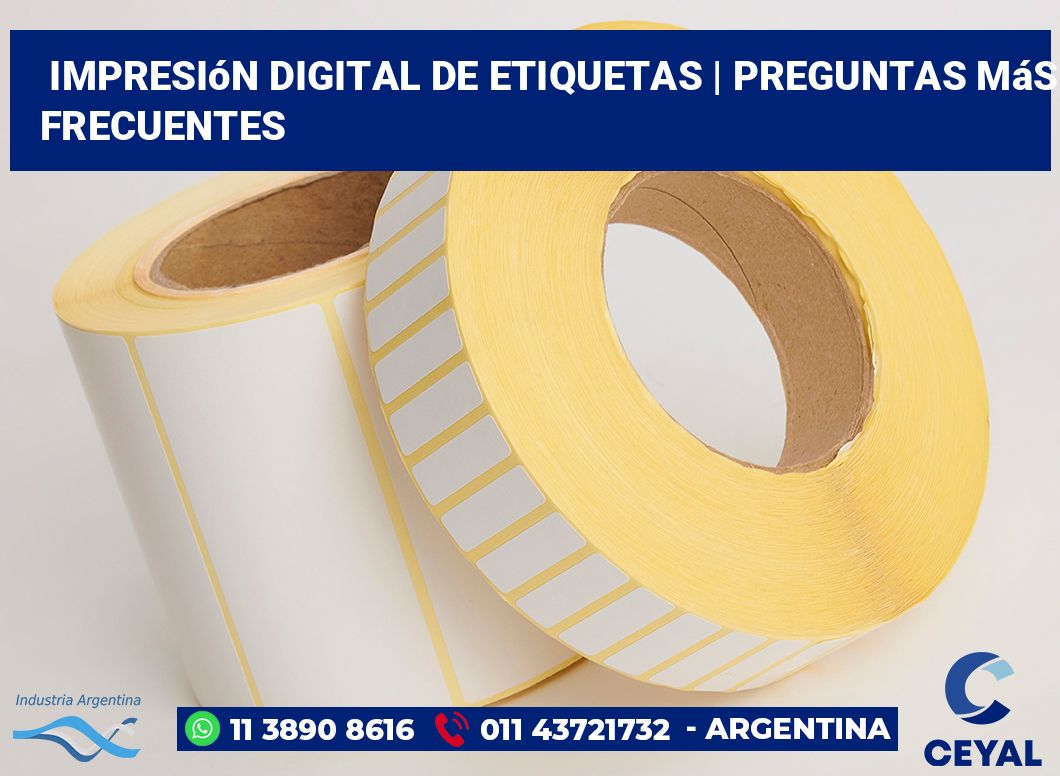 Impresión digital de etiquetas | Preguntas más frecuentes