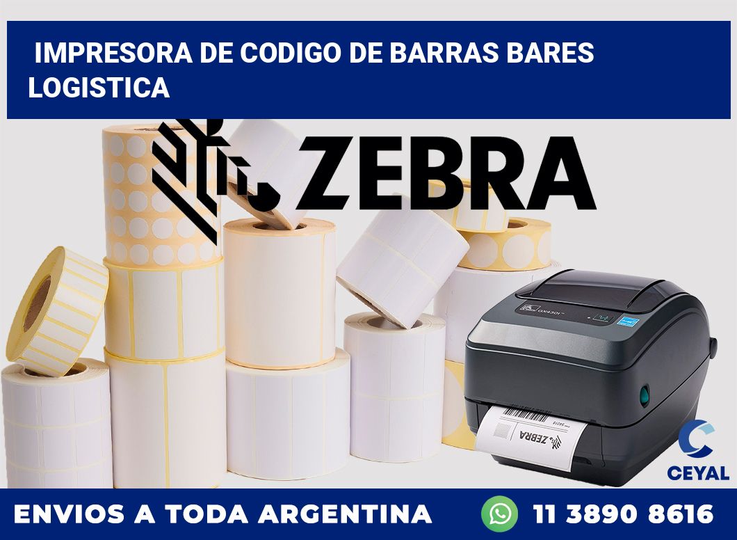 Impresora de codigo de barras Bares logistica