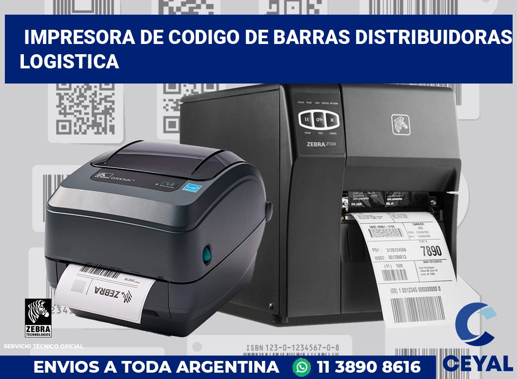 Impresora de codigo de barras Distribuidoras logistica