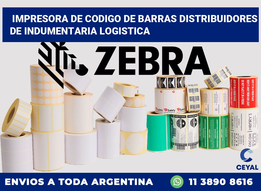 Impresora de codigo de barras Distribuidores de indumentaria logistica