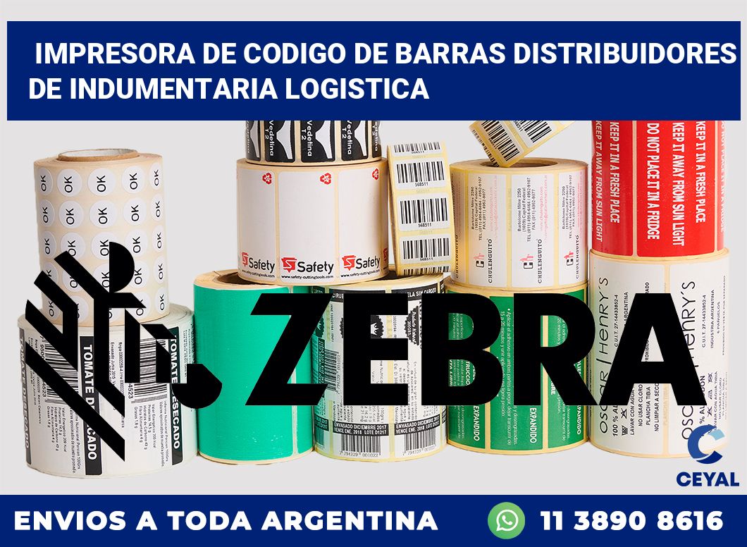 Impresora de codigo de barras Distribuidores de indumentaria logistica