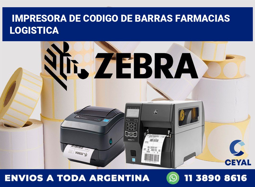Impresora de codigo de barras Farmacias logistica