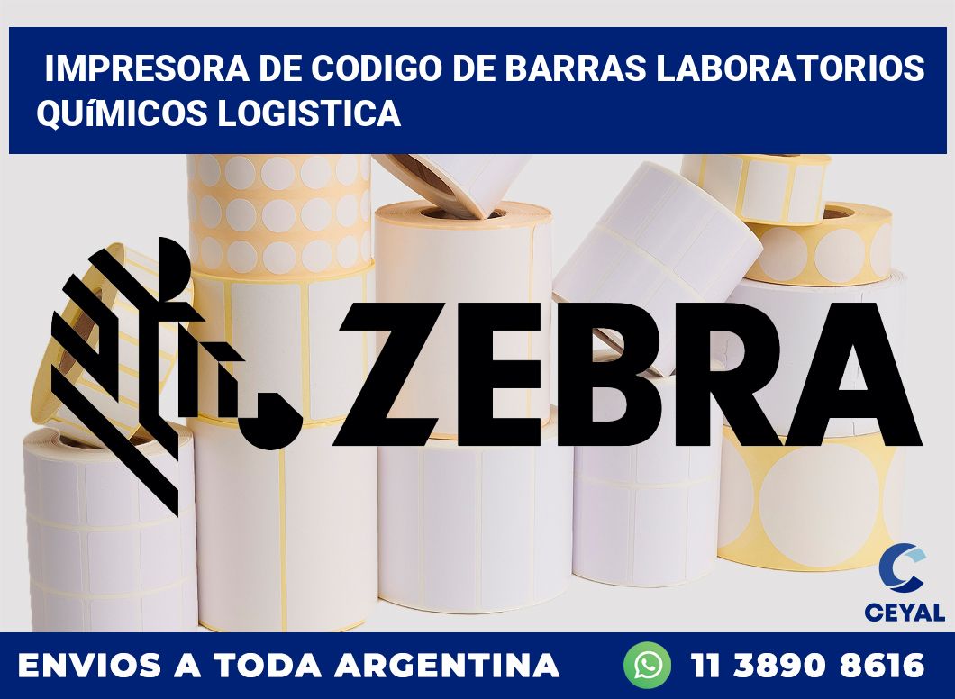 Impresora de codigo de barras Laboratorios químicos logistica