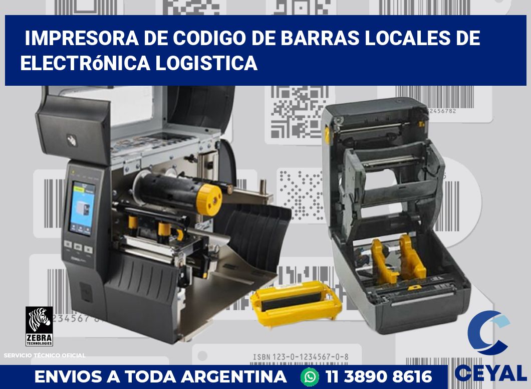 Impresora de codigo de barras Locales de electrónica logistica