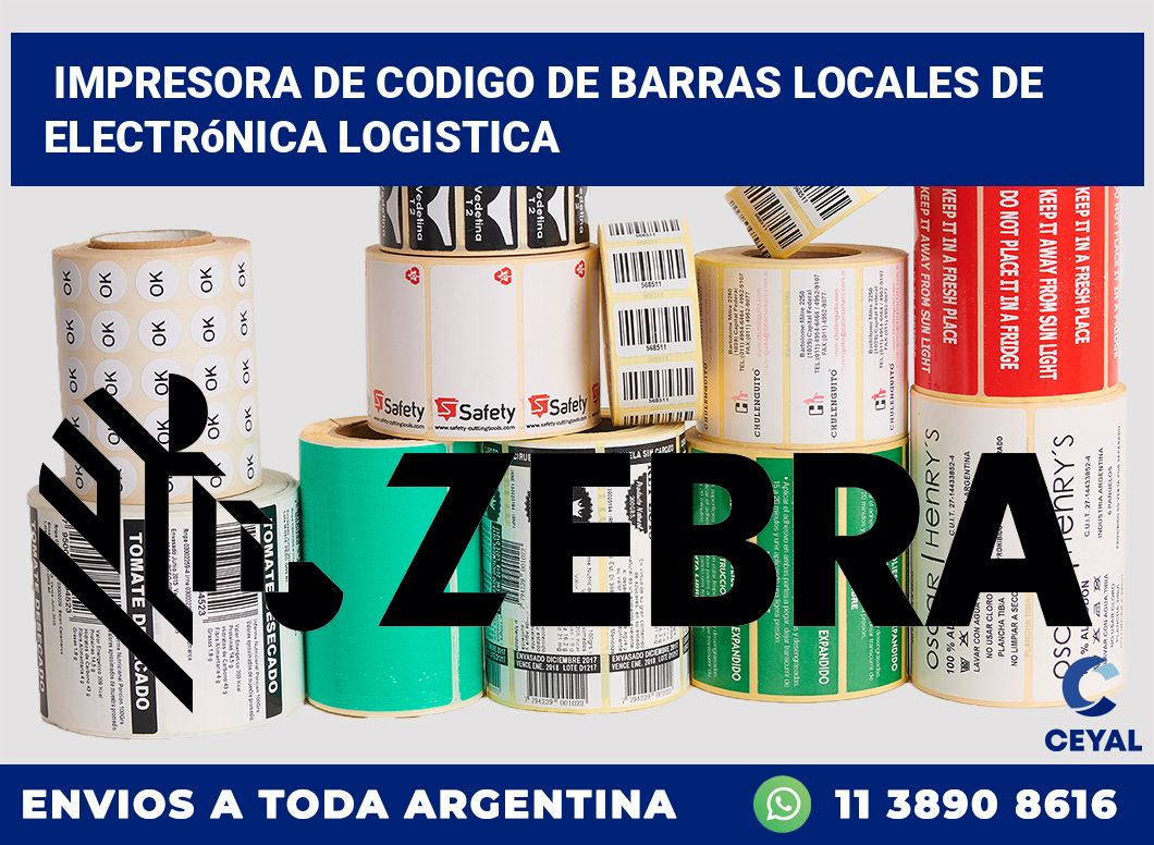 Impresora de codigo de barras Locales de electrónica logistica
