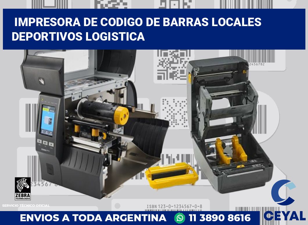 Impresora de codigo de barras Locales deportivos logistica