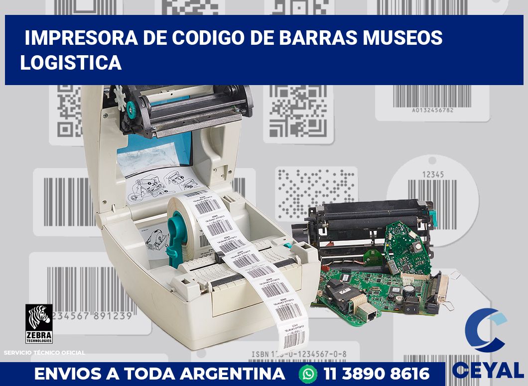 Impresora de codigo de barras Museos logistica
