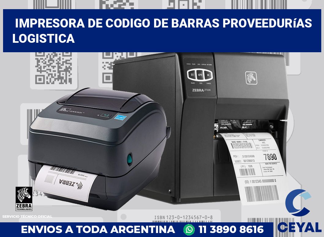 Impresora de codigo de barras Proveedurías logistica