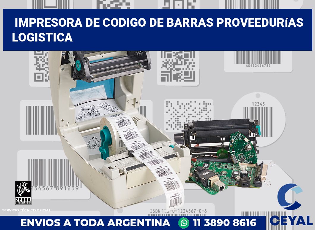 Impresora de codigo de barras Proveedurías logistica