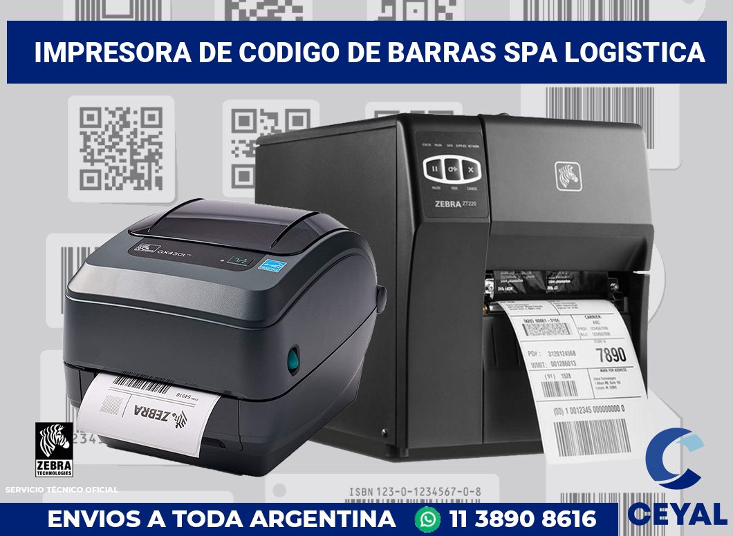 Impresora de codigo de barras SPA logistica