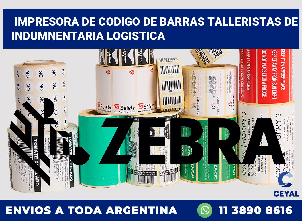 Impresora de codigo de barras Talleristas de indumnentaria logistica