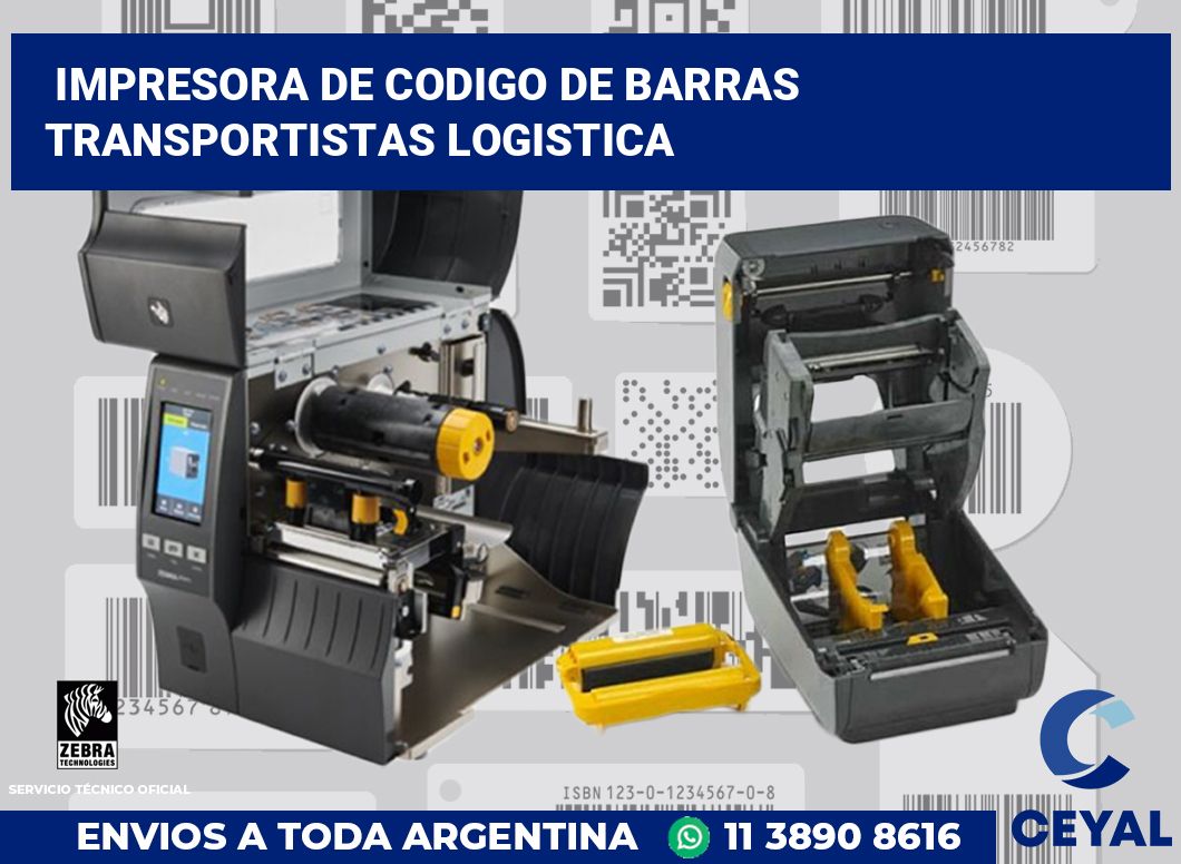 Impresora de codigo de barras Transportistas logistica