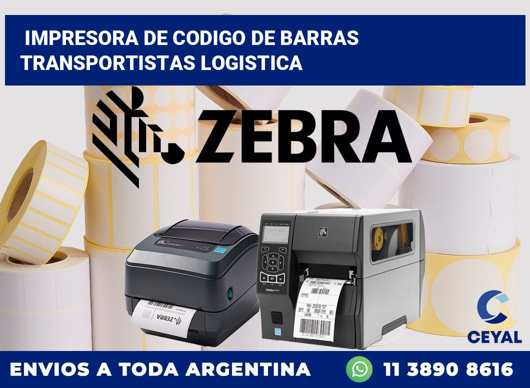 Impresora de codigo de barras Transportistas logistica