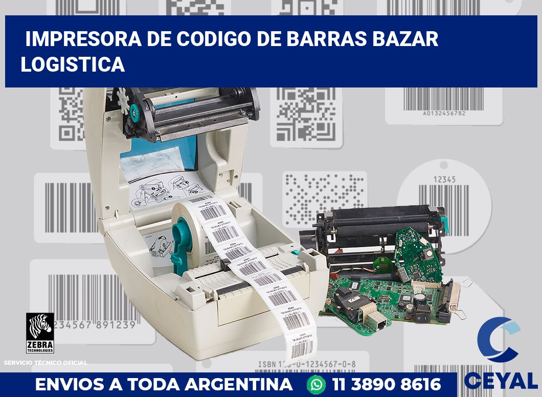 Impresora de codigo de barras bazar logistica