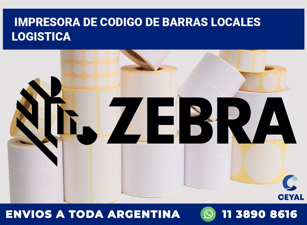 Impresora de codigo de barras locales logistica
