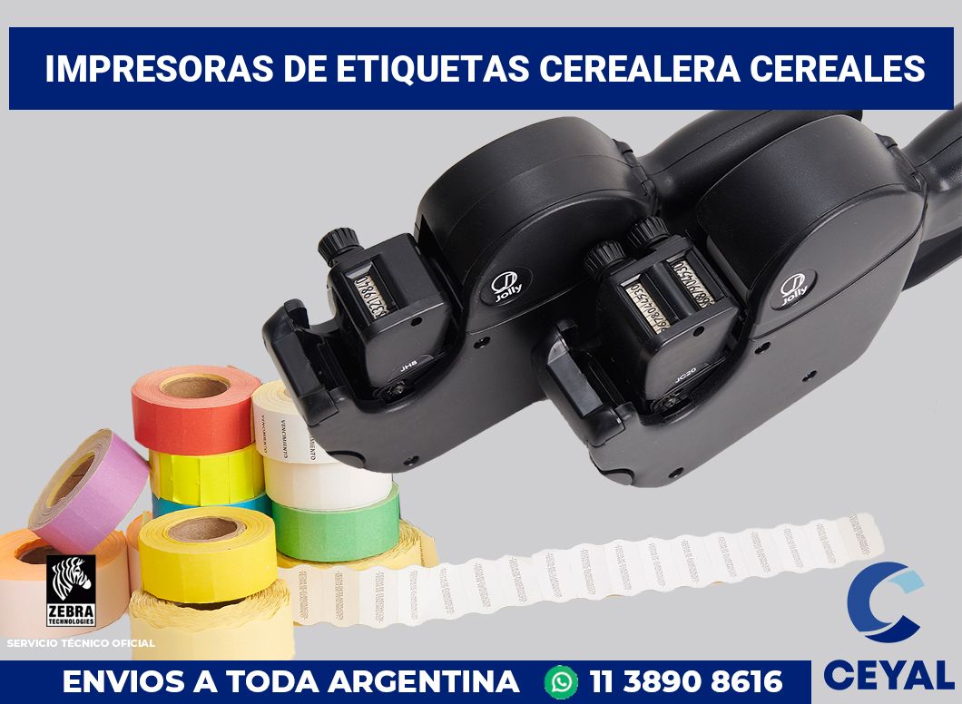 Impresoras de etiquetas Cerealera Cereales