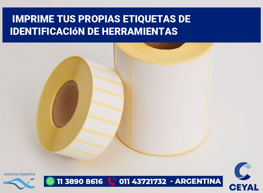 Imprime tus Propias Etiquetas de Identificación de Herramientas