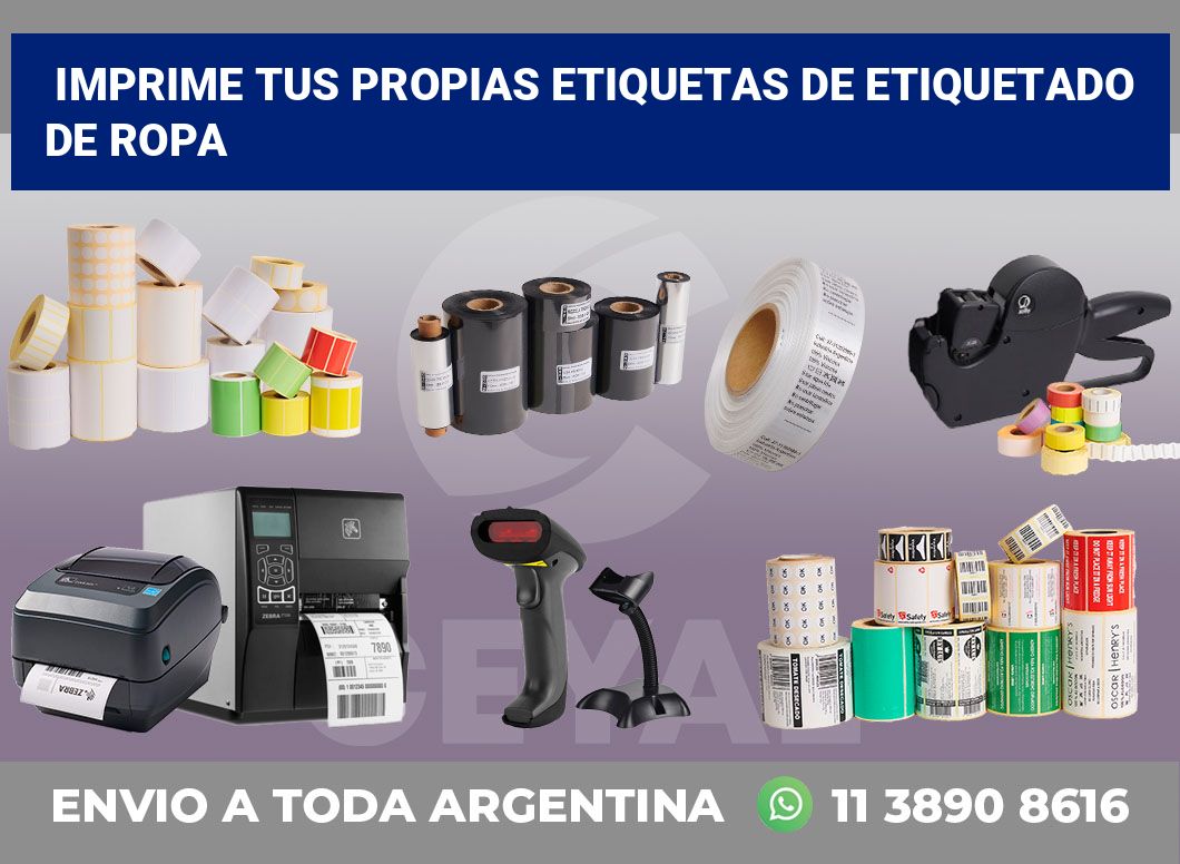 Imprime tus Propias Etiquetas de etiquetado de ropa