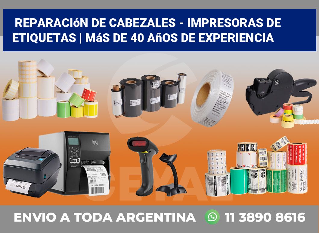 Reparación de cabezales – impresoras de etiquetas | Más de 40 años de experiencia