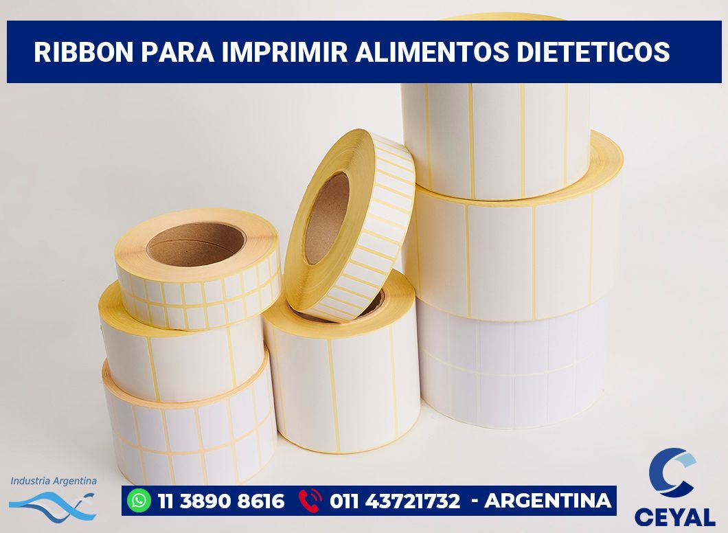 Ribbon para imprimir Alimentos dieteticos