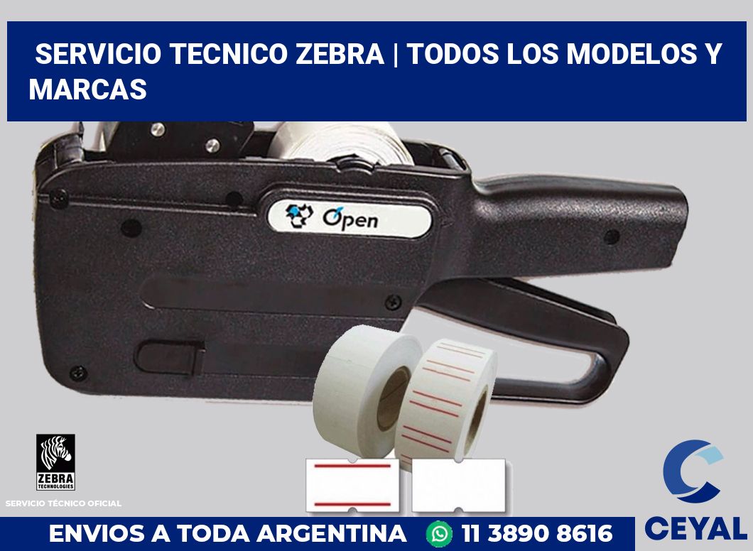 Servicio tecnico Zebra | Todos los modelos y marcas